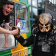 A Predator getting ice cream